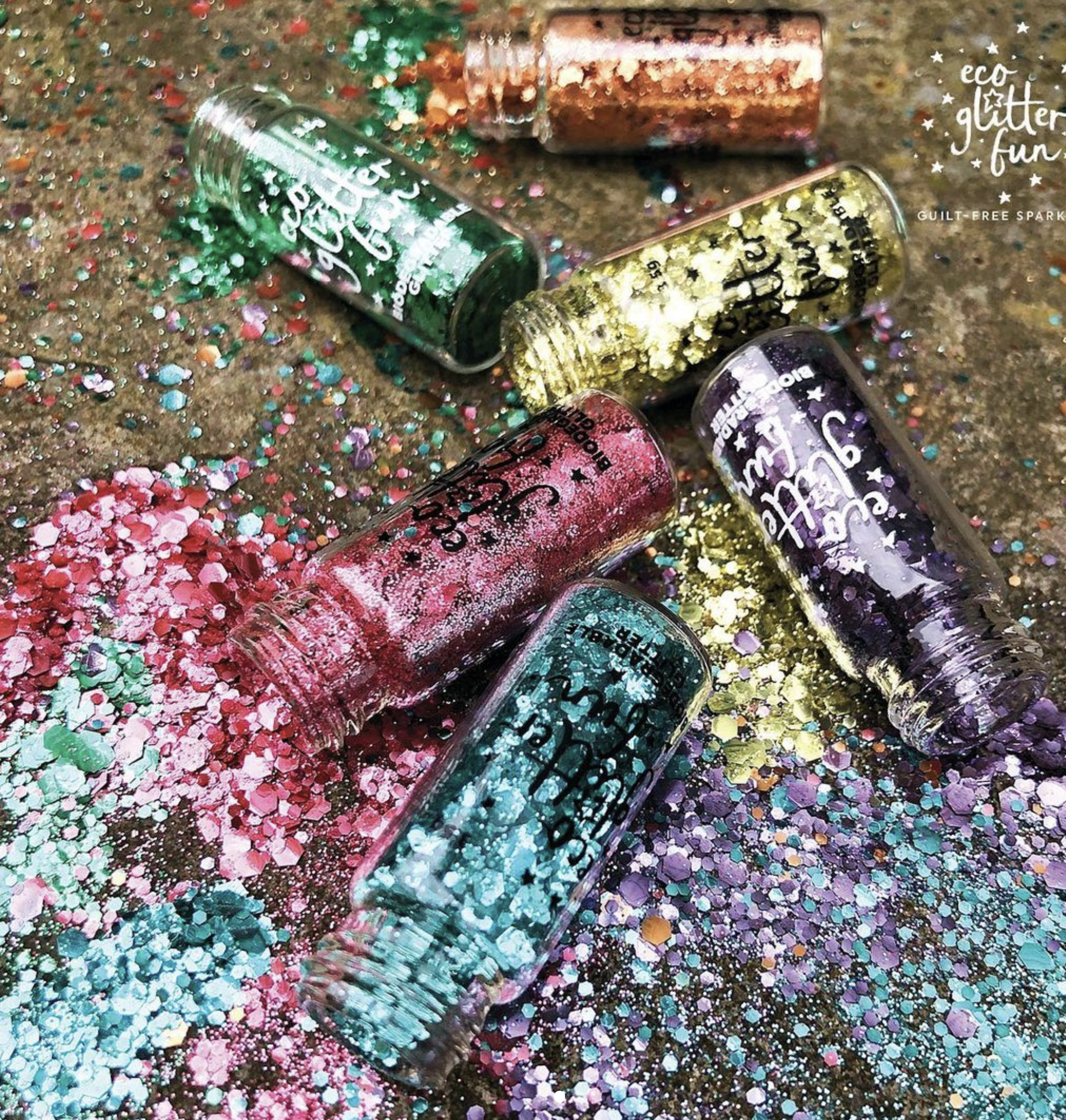 Sterling & Citrine Biodegradable Eco Glitter Set (2 Pack) BEAUTY | CL Eco Glitter Fun